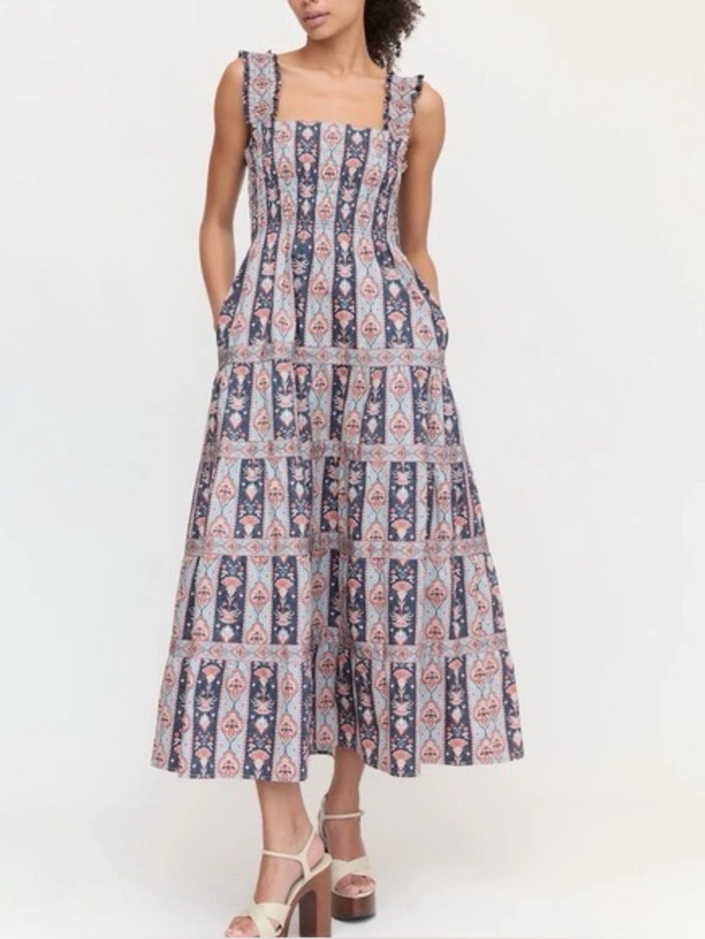 Hill House Kimmy Nap Dress Navy Stripe (worn once)